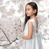 Bella Girl Dress, Beige Hearts - Dresses - 2