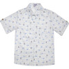 Batiste Boy Shirt, White Sky Blue Bike - Shirts - 1 - thumbnail