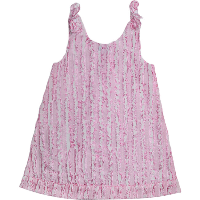 Becca Girl Tank Dress, Pink Fluo - Dresses - 2