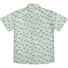 Colin Boy Shirt, Green Palm Print - Shirts - 4