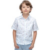 Batiste Boy Shirt, White Sky Blue Bike - Shirts - 2