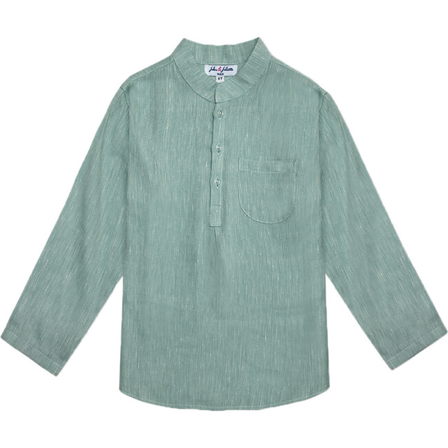 Azad Boy Shirt LS Linen, Mint