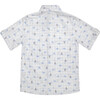 Batiste Boy Shirt, White Sky Blue Bike - Shirts - 4