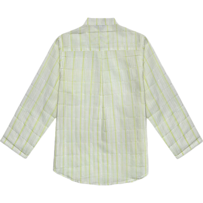 Azad Boy Shirt LS Linen, White Fluo - Shirts - 4
