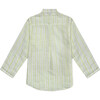 Azad Boy Shirt LS Linen, White Fluo - Shirts - 4