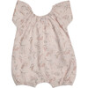 Manon Baby Romper, Light Pink Flowery - Rompers - 2