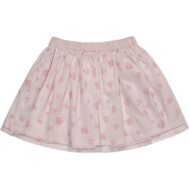 Philo Girl Skirt, Pink Petals - Skirts - 3