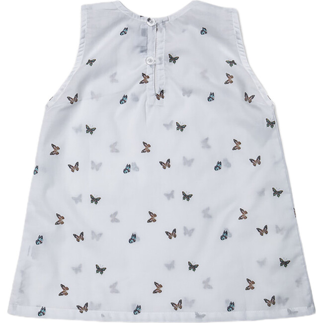 Fleur Blouse Print, White Butterfly - Blouses - 2