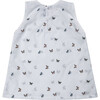 Fleur Blouse Print, White Butterfly - Blouses - 2