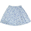 Philo Girl Skirt, Flowery Blue - Skirts - 3
