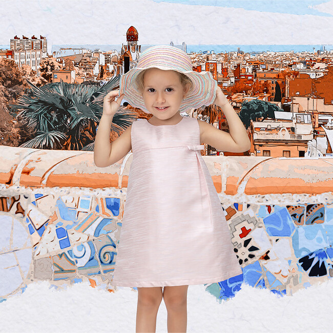 Celena Girl Dress, Pink - Dresses - 2