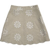 Callie Girl Skirt, Beige - Skirts - 1 - thumbnail