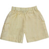 Carl Boy Short Linen, Pastel Yellow - Shorts - 3