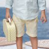 Carl Boy Short Linen, Pastel Yellow - Shorts - 1 - thumbnail