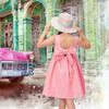 Bella Girl Dress, Pink Fluo - Dresses - 2