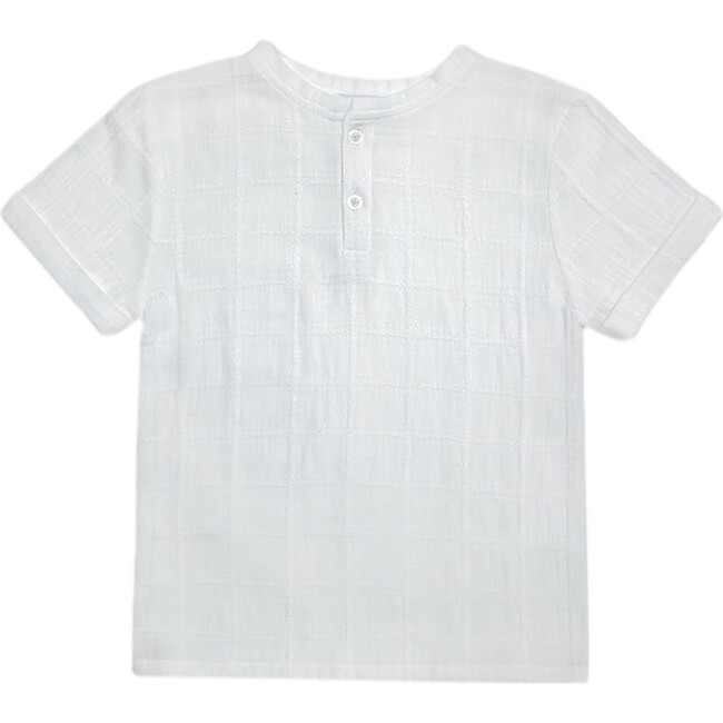 Alfred Baby T-Shirt Rolled Sleeves, White