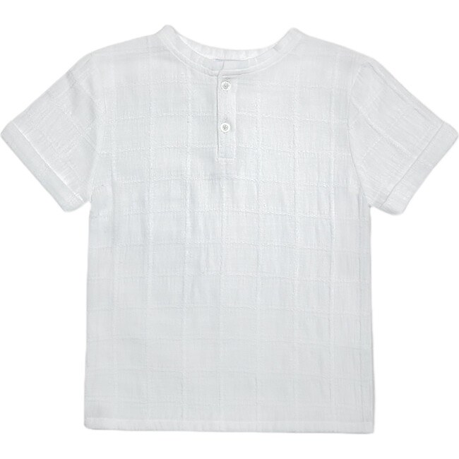 Alfred Boy T-Shirt Rolled Sleeves, White