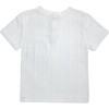 Alfred Boy T-Shirt Rolled Sleeves, White - T-Shirts - 1 - thumbnail