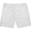 Billy Boy Short Linen, White - Shorts - 3