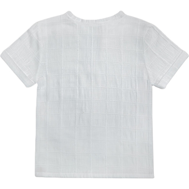 Alfred Boy T-Shirt Rolled Sleeves, White - T-Shirts - 2