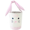 Seersucker Easter Bunny Bucket, Pink - Easter Baskets - 1 - thumbnail