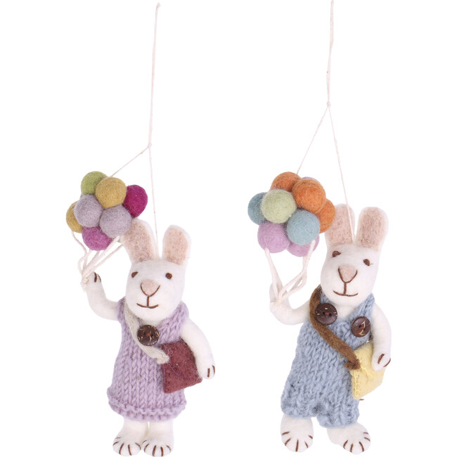 Bunnies with Balloons