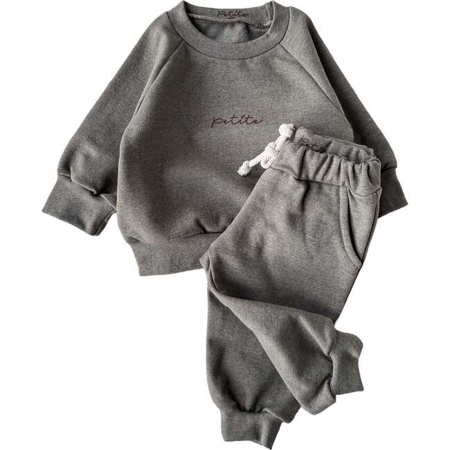 Recycled Sweatpants + Sweater Set, Olive