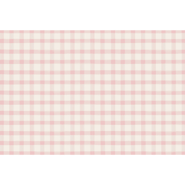Pink Painted Check Placemat, Set of 24