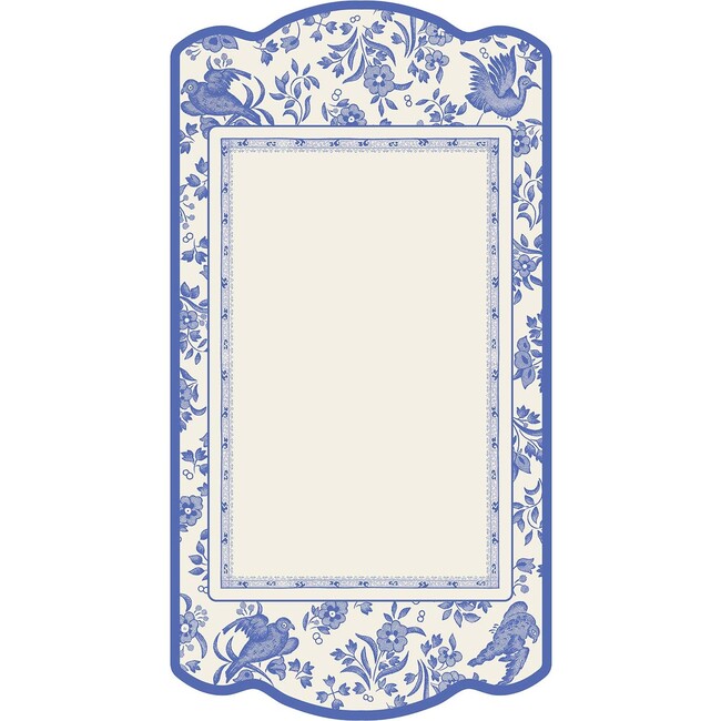 Blue Regal Peacock Table Card, Set of 12