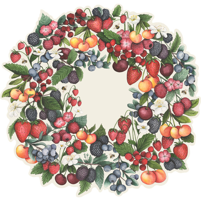 Berry Wreath Placemat, Set of 12