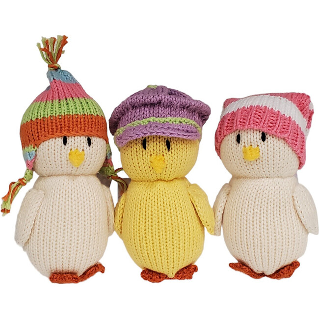 Chicks in Pink Hats, Set of 3