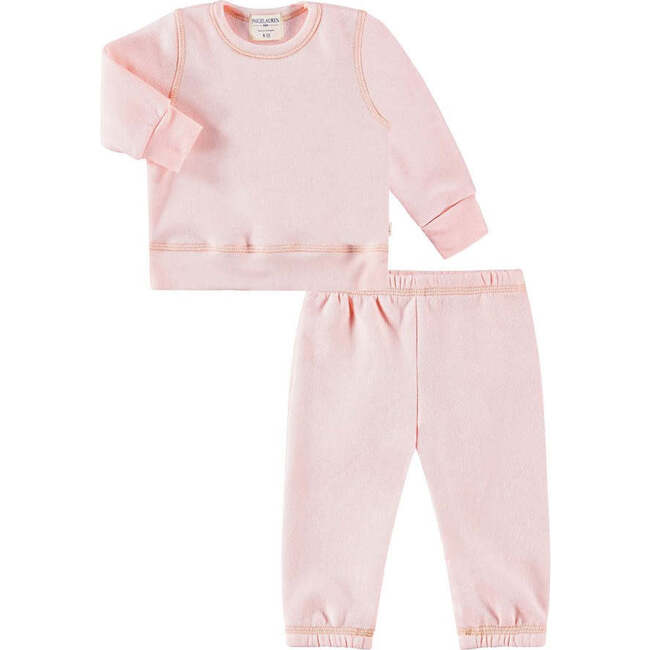 Toddler & Kid Fleece Loungewear Sets, Pink