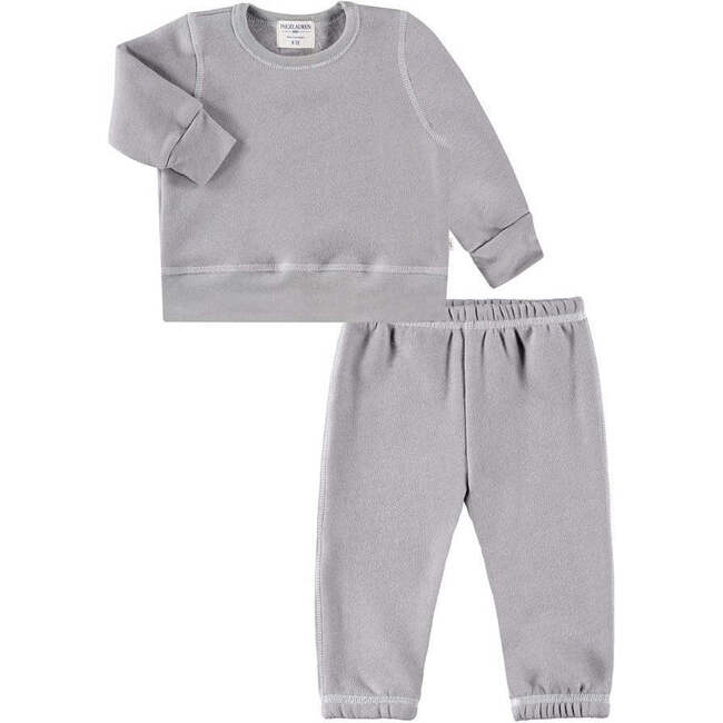 Toddler & Kid Fleece Loungewear Sets, Gray