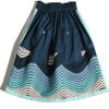 Women's Misty Mixed Media Skirt, Bay Mix - Skirts - 2