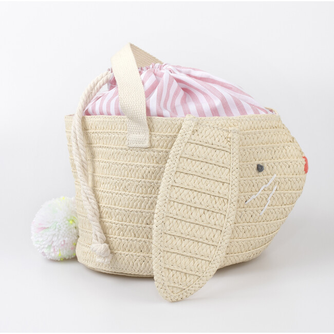 Stripy Ear Bunny Basket Bag - Bags - 3