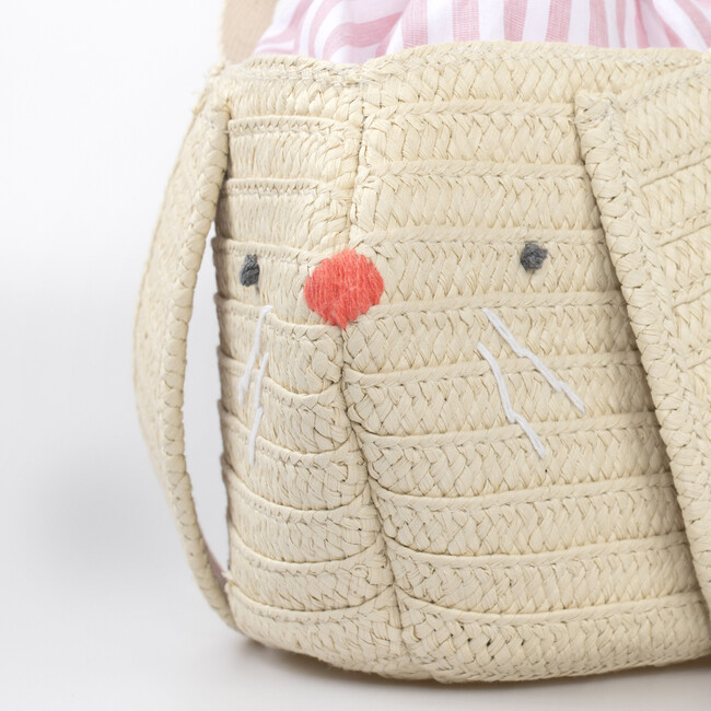 Stripy Ear Bunny Basket Bag - Bags - 4