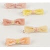 Pastel Velvet Mini Bow Clips - Hair Accessories - 3