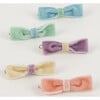 Pastel Velvet Mini Bow Clips - Hair Accessories - 4