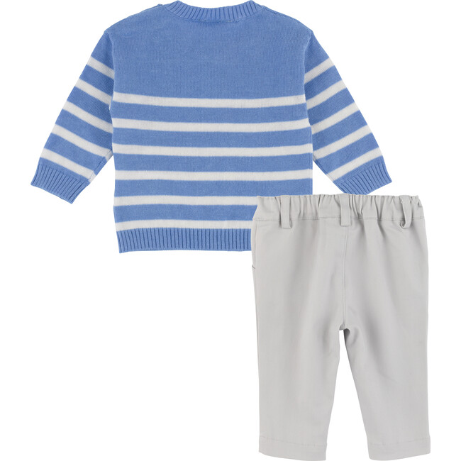 Sweater Top & Pant Set, Blue - Mixed Apparel Set - 3