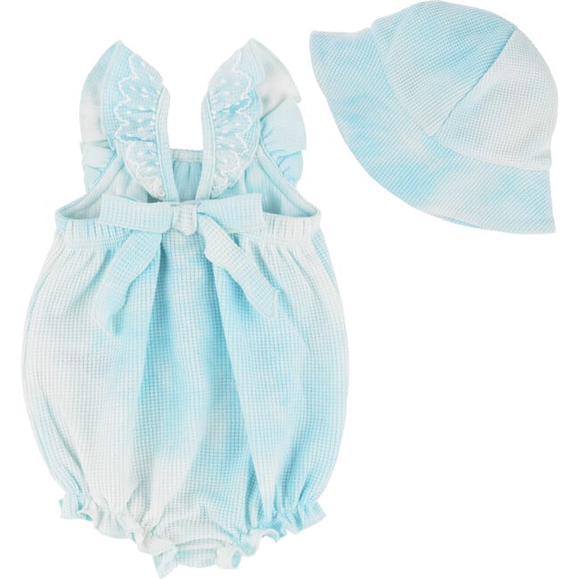 Romper & Hat Set, Blue - Rompers - 3