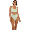 Women's Tess Top, Seafoam Ribbed - Two Pieces - 4