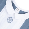 TC Monogram Footed Pajamas, Blue - Pajamas - 3