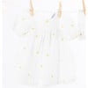 Pretty Daisy Embroidered Baby Set, White - Mixed Apparel Set - 5