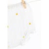 Pretty Daisy Embroidered Baby Set, White - Mixed Apparel Set - 6