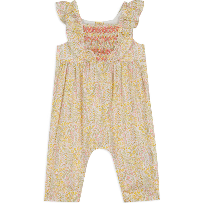 Liberty Floral Smocked Jumpsuit, Pink