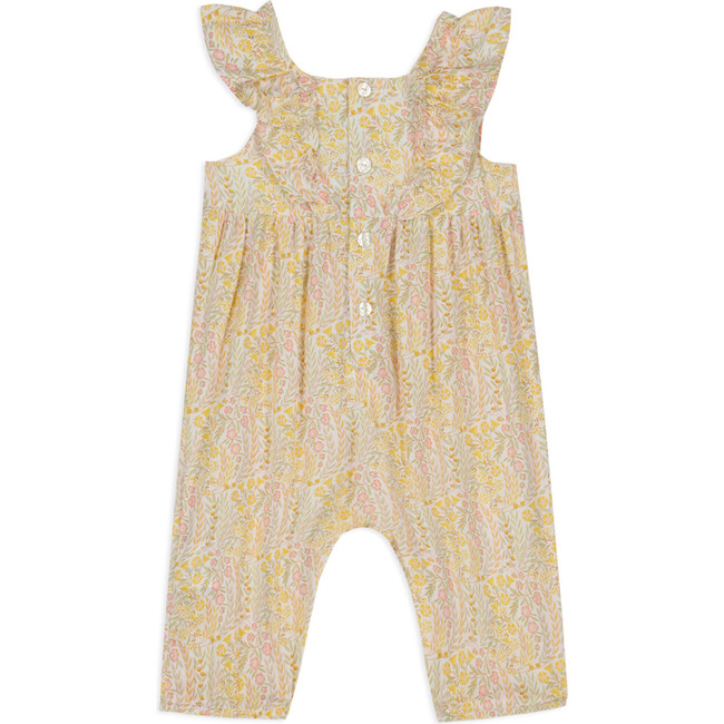Liberty Floral Smocked Jumpsuit, Pink - Rompers - 2