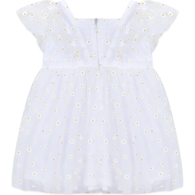 Pretty Daisy Occasion Baby Dress, White