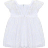 Pretty Daisy Occasion Baby Dress, White - Dresses - 1 - thumbnail