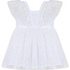 Pretty Daisy Occasion Baby Dress, White - Dresses - 2