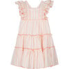 Fuzz Summer Party Dress, Peach - Dresses - 1 - thumbnail